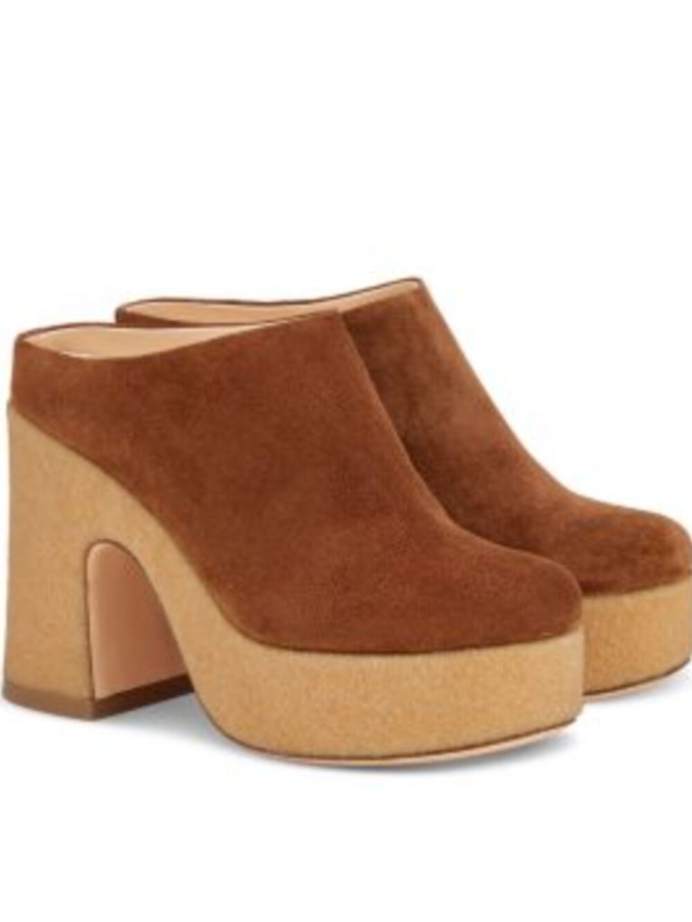 AGL Sista Platform Suede Clog - sz 38/7.5